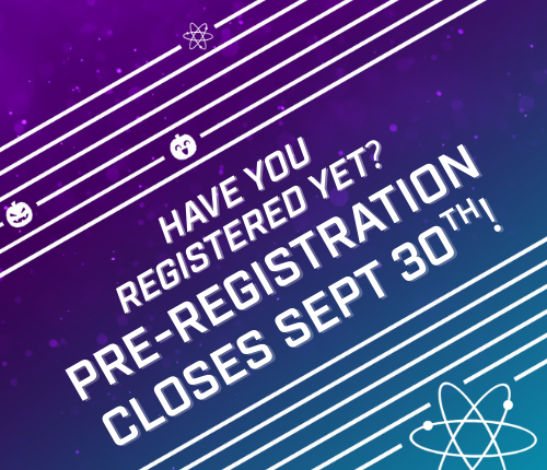 Pre-Registration Closes Soon!