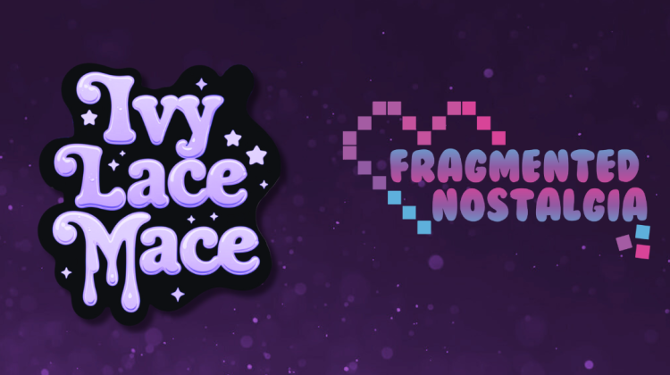 Text at the top reads "Featured dealers". Below there are two logos: Ivy Lace Mace, on the left, and Fragmented Nostalgia to the right.