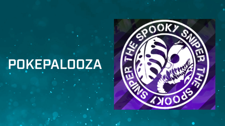 Text at the top center reads "Featured dealers", below showing the logos for Pokepalooza (name serving as logo) and The Spooky Sniper.
